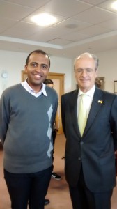 Encontro com Embaixador da Espanha no WIT, que veio para conhecer a Universidade e se encontrar com alunos espanhóis e latino-americanos que atualmente estudam na Faculdade.